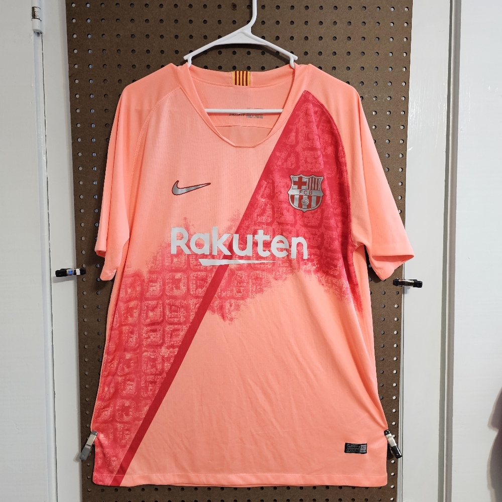 Lionel Messi 2018 Barcelona Soccer Jersey #10 Unisex Sz XL!!!